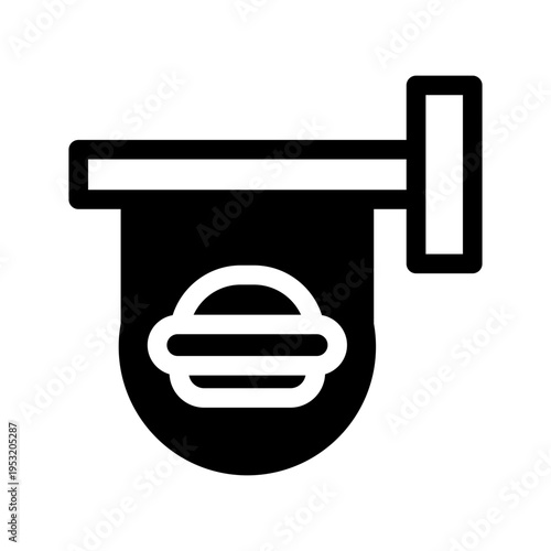 Restaurant Sign Icon Vector Symbol Design Illustration