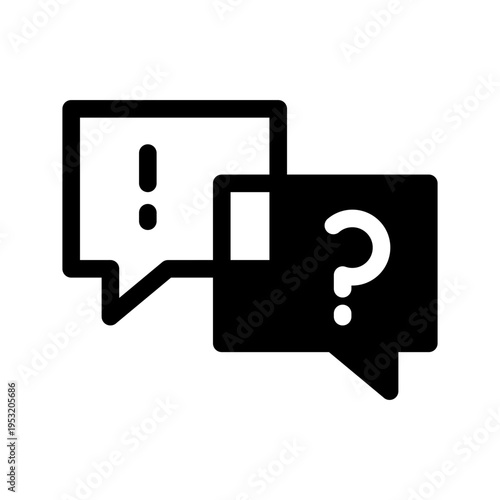 Debate Icon Vector Symbol Design Illustration
