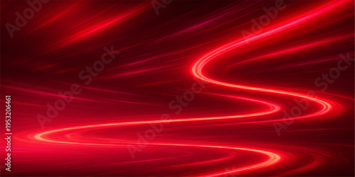 Smooth flowing red waves of silk and satin fabric create a soft abstract texture with a motion design pattern for a luxury textile wallpaper backdrop