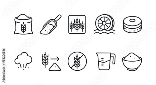Grain Processing Icons