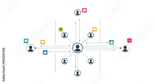 Set of 10 social network icons vector