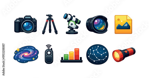 Astronomy Icons Collection