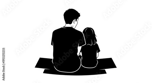 Father and Daughter - A Moment of Connection and Togetherness.