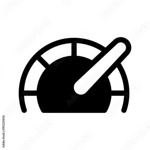 Speedometer Icon Vector Symbol Design Illustration