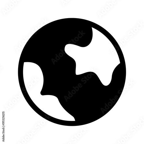 Earth Icon Vector Symbol Design Illustration