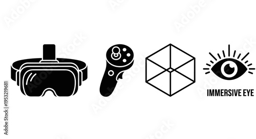 Virtual Reality Headset and Controller.