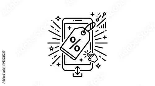 Mobile Discount Concept