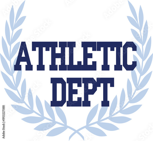 wreaf college leafy athletics emblem Varsity baseball usa college basketball Chicago Colorado Emblem t-shirt design Slogan Logo Graphic Vector. Tee shirt apparel print  University Badge style. Vector 