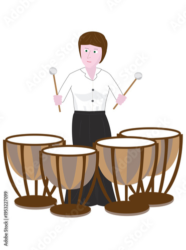 楽器を演奏しているミュージシャン。