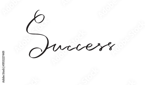 success text font calligraphy hand written lettering script black color object icon success business achievement winner succeed motivation inspiration success team career occupation victory winner 