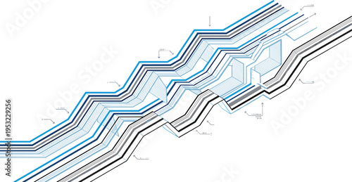 Silhouette of athletes performing rhythmic gymnastics with ribbon, flexibility and motion concept, artistic sport performance, dynamic movement illustration, black and white