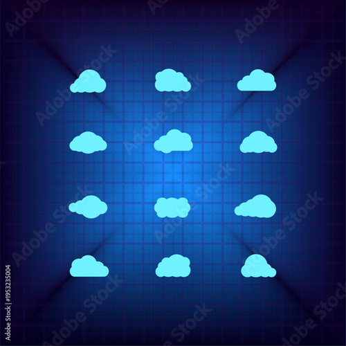 Vector illustration on a blue background