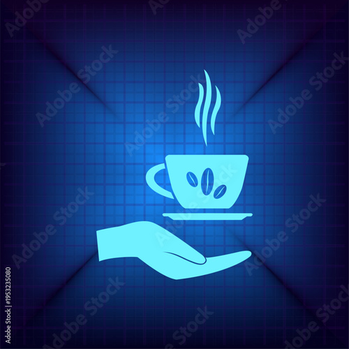 Vector illustration on a blue background