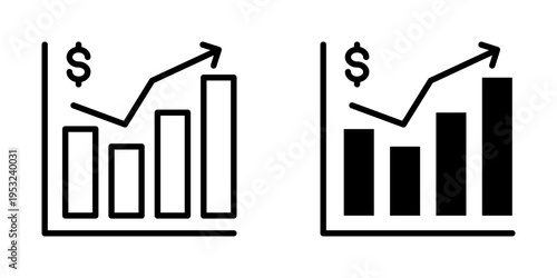 Growth icon, element icon for design branding, print, and digital media