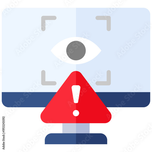 Spyware Flat Color Icon