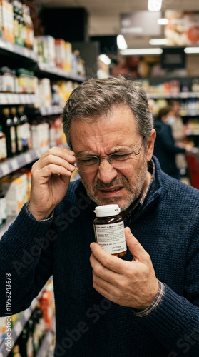 persona con glaucoma y forzando la vista que no puede ver bien