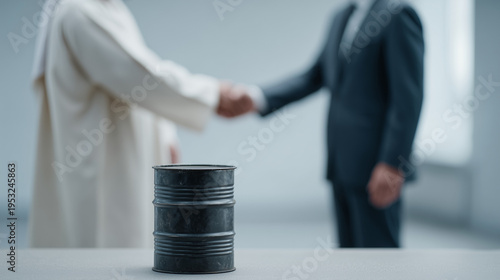 Oil Barrel Deal: A symbolic...