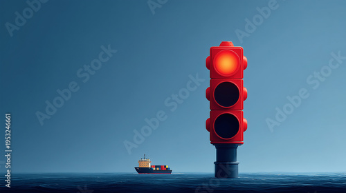 Red Light Alert: A solitary...