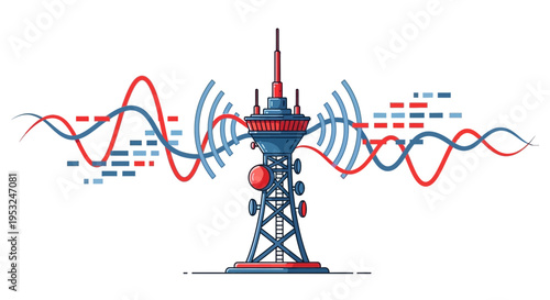 Cellular Tower Communication Antenna Structure.