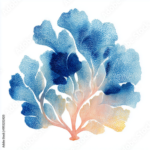 Wallpaper Mural Watercolor Sea Animals and seaweed Set – Underwater Clipart Collection Torontodigital.ca