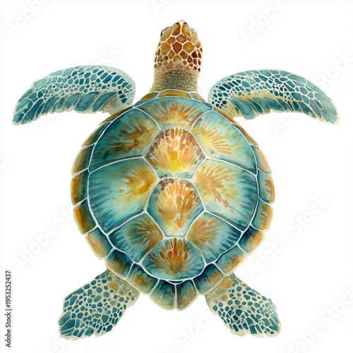 Wallpaper Mural Watercolor Sea Animals and seaweed Set – Underwater Clipart Collection Torontodigital.ca