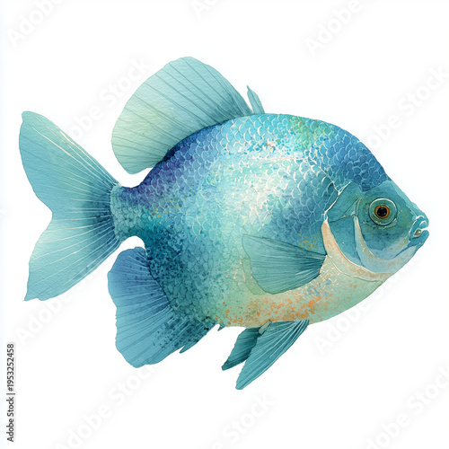 Wallpaper Mural Watercolor Sea Animals and seaweed Set – Underwater Clipart Collection Torontodigital.ca