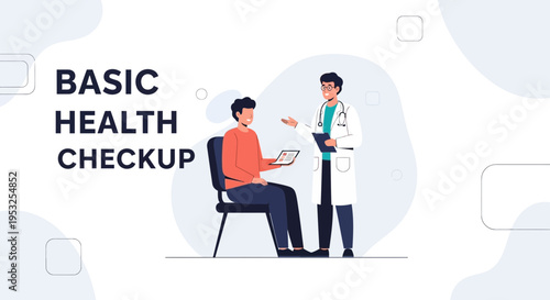 Doctor Consulting Patient for Basic Health Checkup, Medical Consultation