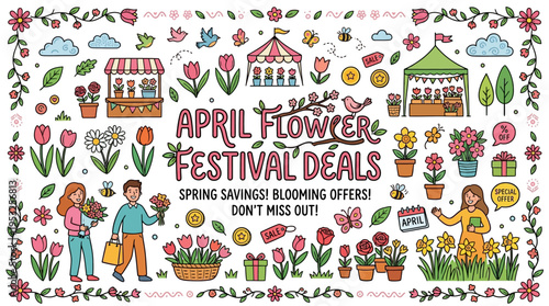 April Flower Festival Deals with Spring Shopping