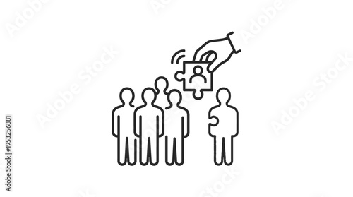 Choosing Candidate for Job Hiring  Recruitment Concept