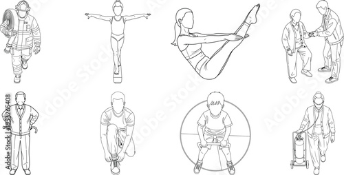 Collection of religious illustrations isolated on transparent background