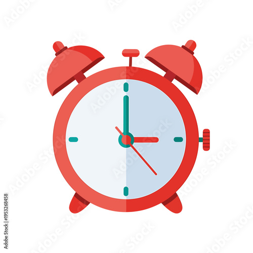 Vibrant cartoon illustration of a small tropical island with two palm trees on a sandy beach, surrounded by clear blue ocean and sky, ideal for a serene getaway concept