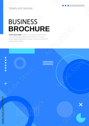 비즈니스 브로슈어 표지 디자인