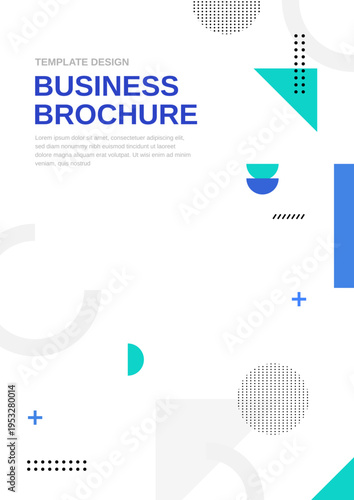 비즈니스 브로슈어 표지 디자인