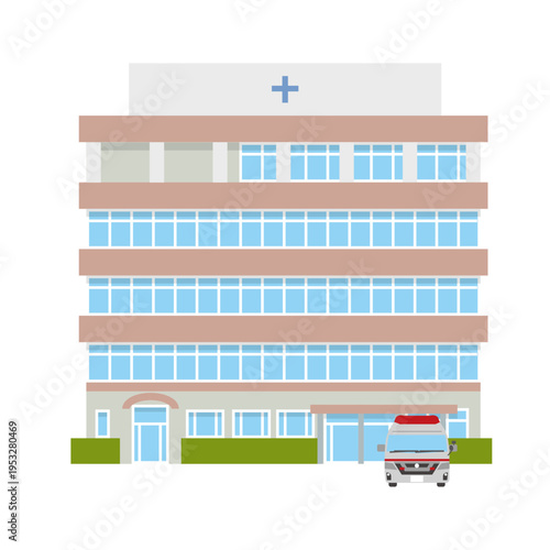 病院の建物イラスト