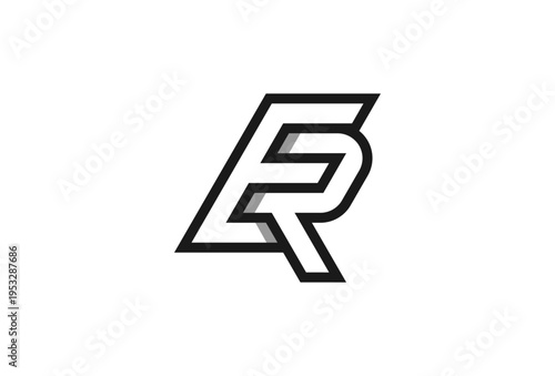 Free Download Initial Letter ER Logo. ER monogram logo design. vector illustration - GFXLoad