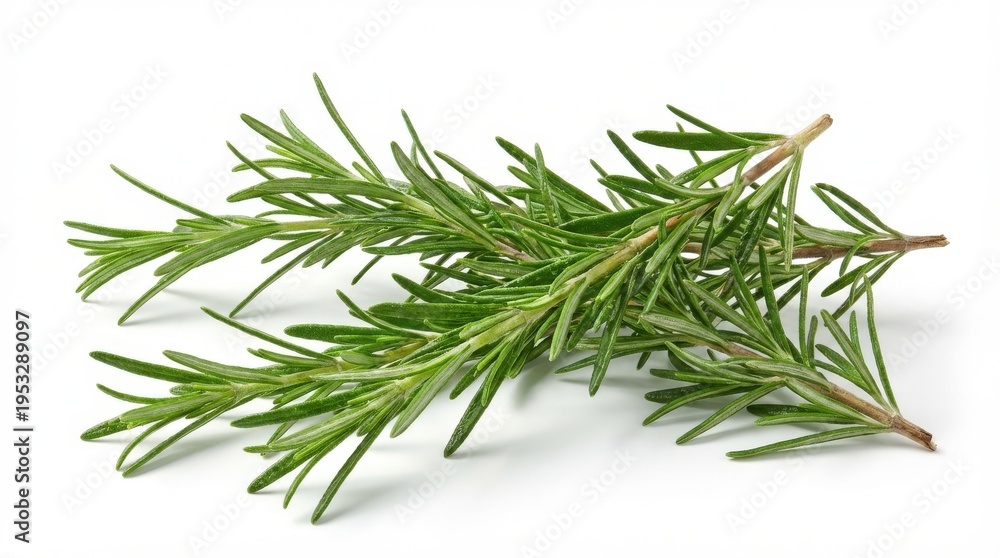 Fototapeta premium Fresh Rosemary Herb Sprig Closeup.