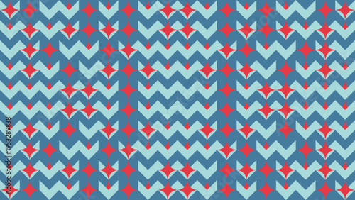 Geometric Pattern With Zigzag and Diamond Shapes vector background