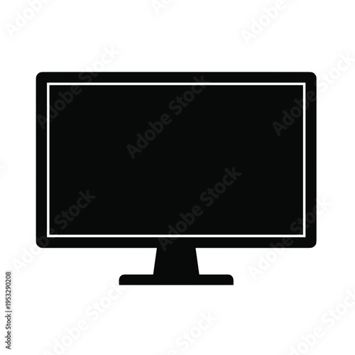 lcd tv monitor isolated