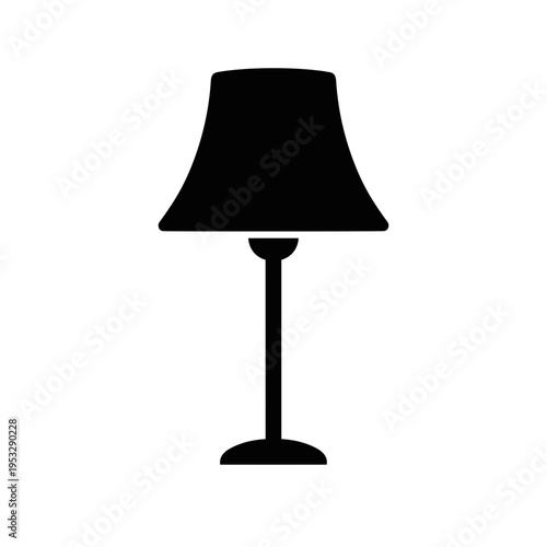 table lamp on white background