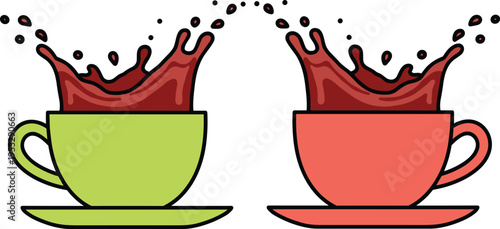 Businessman character pose sheet in navy suit with various professional gestures including sitting standing and checking watch