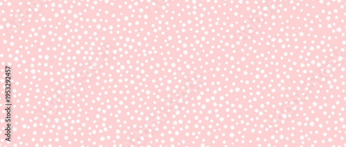 Tiny flower seamless pattern background. White and pink cute hand drawn ditzy floral repeated wallpaper. Vector romantic blossom motif for textile print, fabric swatch, dress pattern, wrapping paper