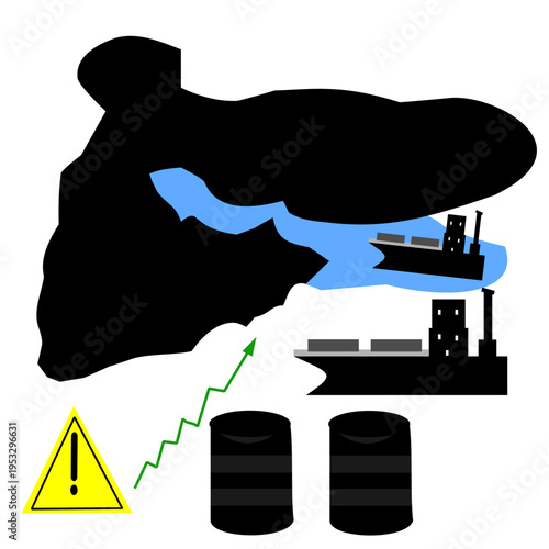Maritime Oil Logistics Bottleneck and Energy Supply Uncertainty Concept