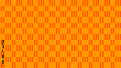 Vibrant Orange Checkered Pattern Background vector background