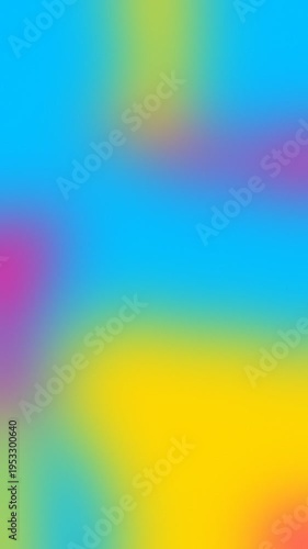 Deep Pink, Deep Sky Blue and Gold 9:16 mobile portrait seamless loop gradient mesh video background