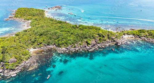 Quadro em tela Phu Quoc, Vietnam, Island Hopping, Turquoise Water, Drone