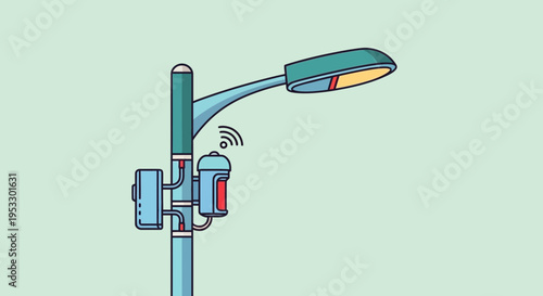 Smart Street Light Wireless Charging Station.