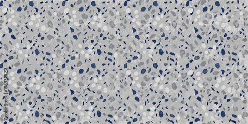 Abstract speckled pattern with shades of blue gray and white