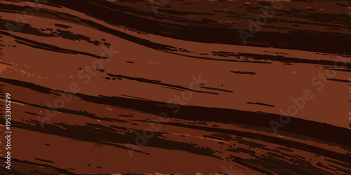 Abstract background of textured reddish brown brushstrokes and swirling patterns