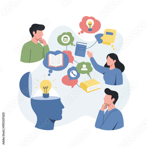 People Discussing Ideas and Innovation Together.