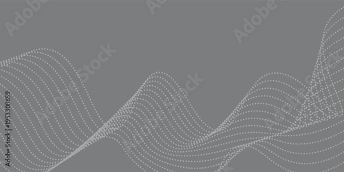 Vector abstract background with wave of flowing particles, smoke flowing grey design, smooth and soft relaxing image.